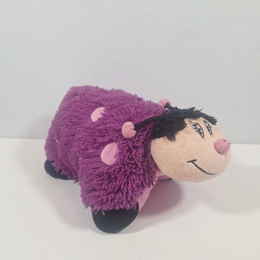 Pillow Pets PeeWee Dreamy Purple Ladybug 12 Inch Plush